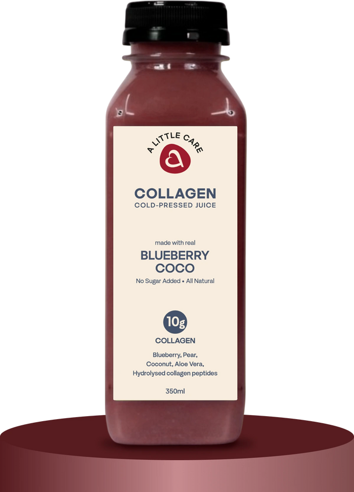 Blueberry Coco collagen juice bottle, 350ml